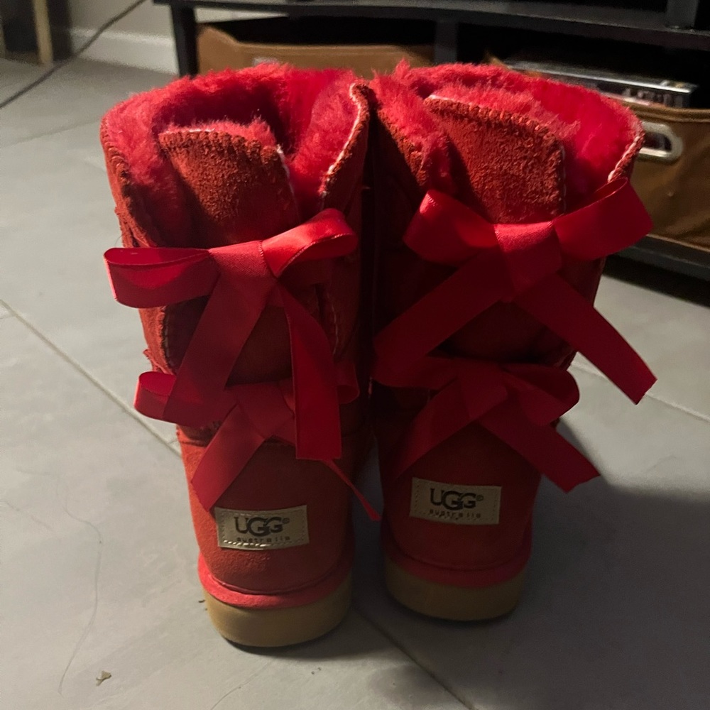 Red Bailey Bow Ugg